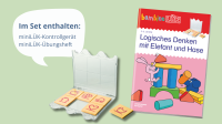 bambinoLÜK-Set Heft plus Kontrollgerät, logisches Denken trainieren