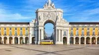 der "Arco da Rua Augusta" ein Triumphbogen in Lissabons Unterstadt