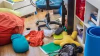 Bild eines unaufgeräumten Kinderzimmers