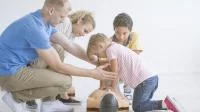 Foto Kindergruppe bei Erste-Hilfe-Kurs