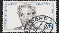 Briefmarke mit Konterfei Albert Schweitzers