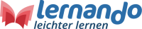 Das Logo von Lernando mit Claim