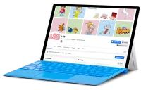 Abbildung Laptop mit LÜK-Seite