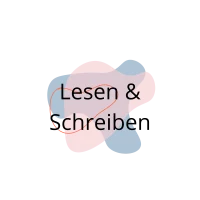 Illustration der Worte Lesen und Schreiben
