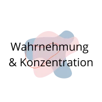 Illustration der Worte Wahrnehmung und Konzentration
