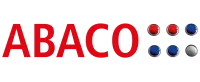 Bild vom Abaco-Logo mit einem kleinen Ausschnitt des Rechenrahmens