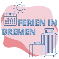 Illustration mit den Worten Ferien in Bremen