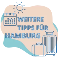 Illustration mit dem Text Weitere Tipps für Hamburg