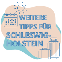 Illustration mit dem Text Weitere Tipps für Schleswig-Holstein