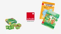Abbildung verschiedener Schubi-Produkte für das Fach Deutsch