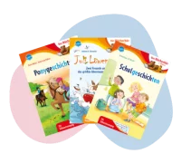 Illustration mit Produktabbildungen von Erstlesebüchern