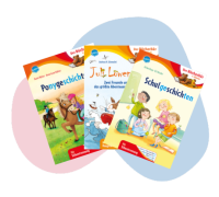 Illustration mit Produktabbildungen von Erstlesebüchern