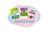 Bildcollage mit Lernhilfen für den Schulabschluss.