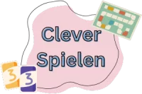 Banner mit Spielbrett und Spielkarten.