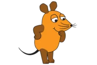Illustration der Maus, die sich gerade etwas überlegt