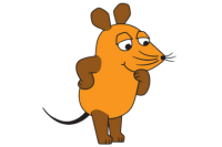 Illustration der Maus, die sich gerade etwas überlegt