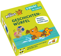 Abbildung der Verpackung der Geschichtenwürfel mit der Maus