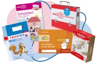 Abbildung verschiedener Lernhilfen für den Schulstart