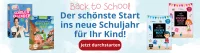 Abbildung verschiedener Schülerkalender und Schulstart-Stickerbücher als Aktion für den Start ins neue Schuljahr