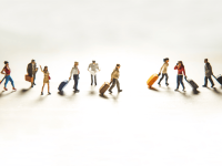 Miniaturdarstellung einer Gruppe Reisender