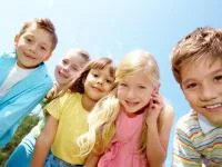 Nahaufnahme einer gruppe Kinder
