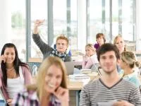 Foto einer Schulklasse im Unterricht