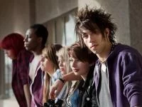 Foto einer Gruppe Teenager-Punks