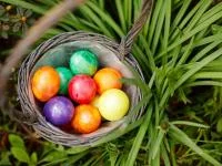 Foto eines Osterkorbes